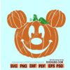 Pumpkin Mickey Halloween SVG