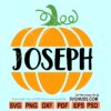 Pumpkin Split Monogram SVG