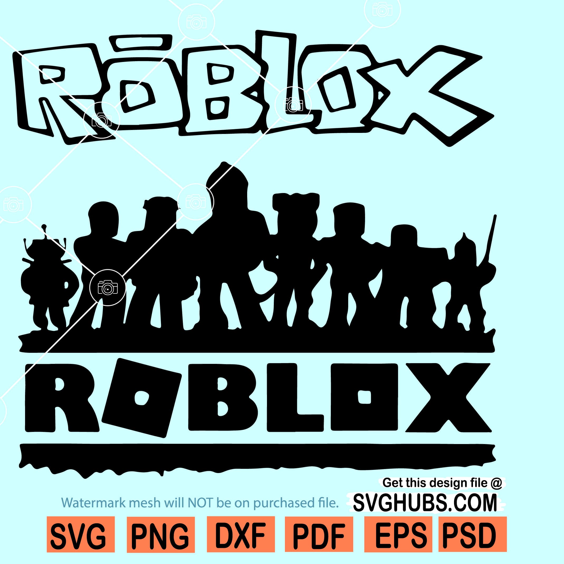 Roblox Bundle Svg, Roblox Face Svg, Roblox Character Svg, Ro