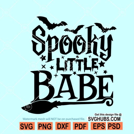 Spooky Little Babe SVG, kids Halloween svg, Baby’s First Halloween svg, Little Kid Halloween SVG