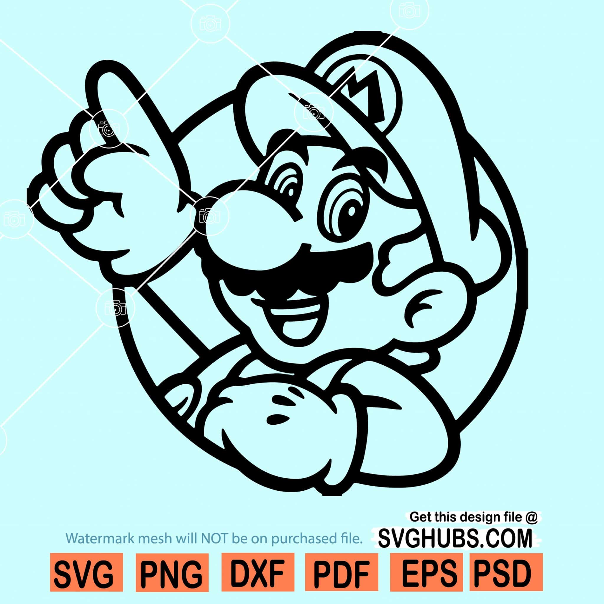 Super Mario Birthday Boy SVG