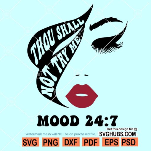 Thou shall not try me SVG