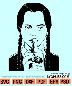 Wednesday Addams Svg