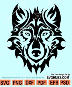 Wolf Face SVG