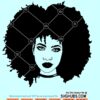 Afro woman SVG file