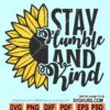 Be kind sunflower SVG