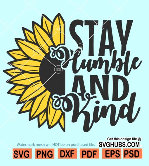 Be kind sunflower SVG