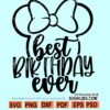 Best Birthday Ever Disney Svg Best Birthday Ever Svg, Disney Birthday Svg, Minnie Birthday Svg