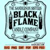 Black Flame Candle SVG