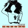 Black afro woman SVG