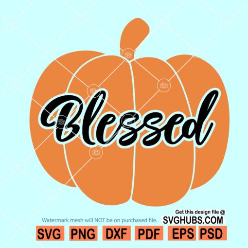 Blessed Pumpkin SVG, Blessed Pumpkin Fall Svg, Fall pumpkin svg, Pumpkin Svg file, Fall SVG file