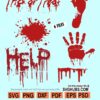 Blood Splatter halloween SVG bundle
