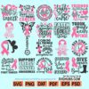 Breast Cancer SVG Bundle, Breast Cancer Svg, Cancer Awareness Svg bundle, Cancer Survivor Svg, Fight Cancer Svg, Breast Cancer SVG