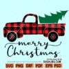 Buffalo Plaid Christmas Truck Svg
