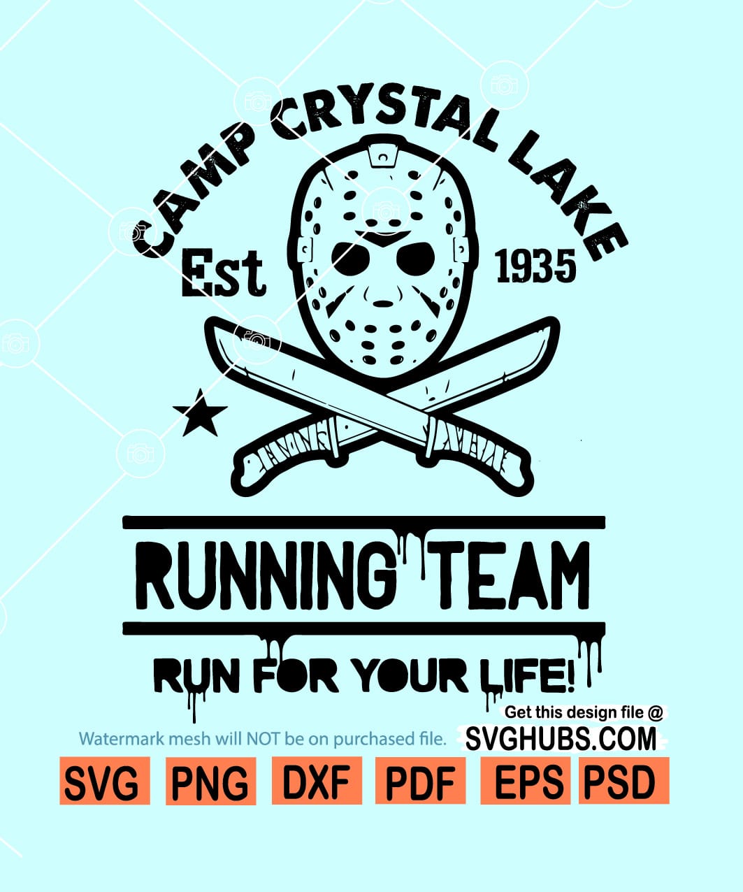 Camp Crystal Lake Jason Svg