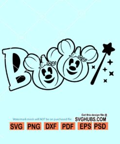 Disney Boo Svg, Mickey Pumpkin Svg, Disney Halloween Svg, mickey mouse Halloween svg