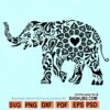 Mandala Elephant SVG, elephant Zentangle Svg, elephant Mandala svg, Elephant mandala clip art