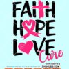 Faith hope cure svg