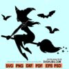 Flying witch SVG, Happy Halloween SVG, witch broom svg, Halloween SVG, Halloween Outfit Svg