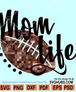 Football mom life SVG