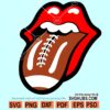 Football tongue out SVG, football lips svg, football shirt svg, tongue out SVG, football svg file