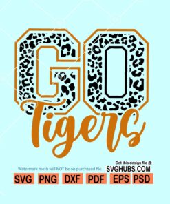 Go Tigers svg, Tigers Football svg, Cheer Mom svg, Football shirt SVG, Football mom svg