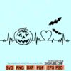 Halloween heartbeat SVG