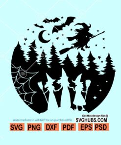 Halloween witches SVG