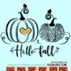 Hello fall SVG