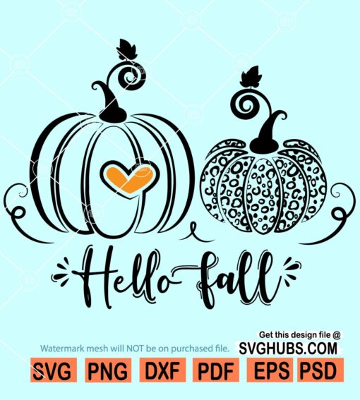 Hello fall SVG