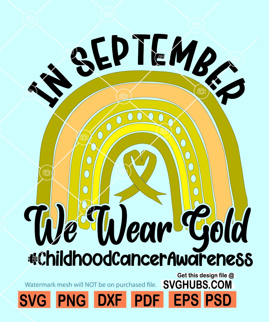 In September We Wear Gold SVG