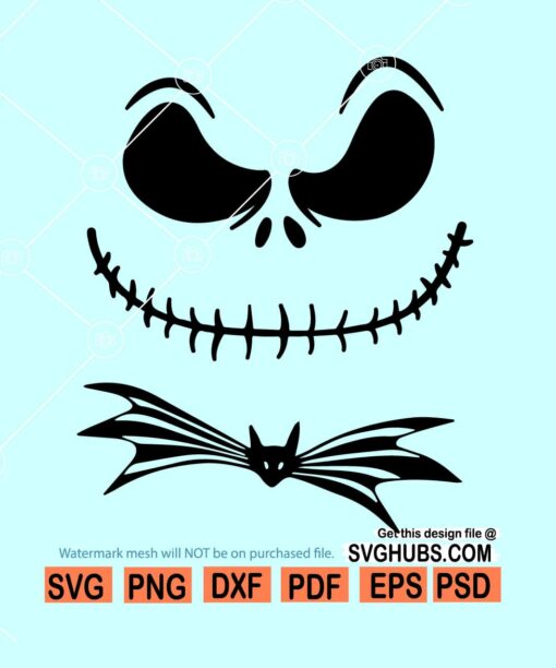 Jack Skellington svg, Jack svg, Nightmare before Christmas svg, Halloween Svg file for cricut