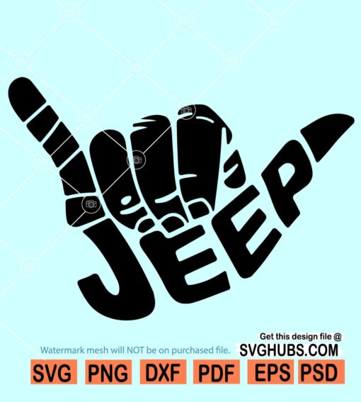 Jeep Hang Loose SVG