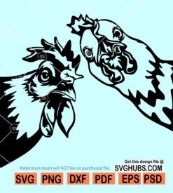 Peeking Chicken SVG