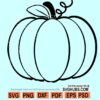 Pumpkin outline SVG
