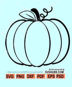Pumpkin outline SVG