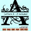 Split Letter Monogram SVG