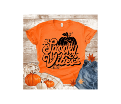 Spooky vibes svg, Halloween shirt svg, Halloween svg file, thick thighs and spooky vibes svg, fall svg, Halloween mug, Halloween tumbler, spooky vibes shirt, trick or treat svg