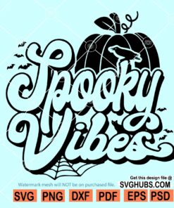 Spooky vibes svg, Halloween shirt svg, Halloween svg file, thick thighs and spooky vibes svg