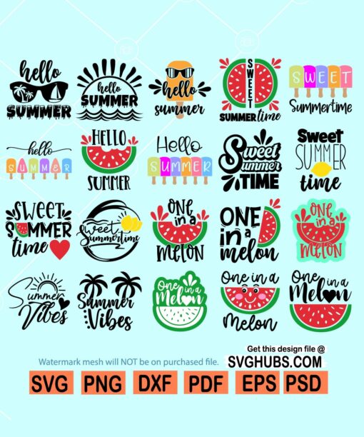 Summer SVG bundle