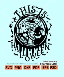 This is Halloween svg, inspired by Disney svg, Disney Halloween svg, Nightmare Before Christmas svg