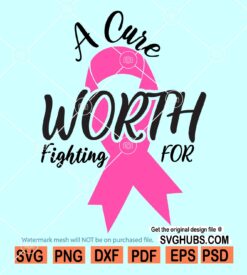 A Cure Worth Fighting For svg