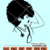 Afro woman nurse svg