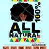 All natural afro woman svg