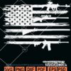 American flag of guns svg