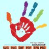 Autism hand print svg
