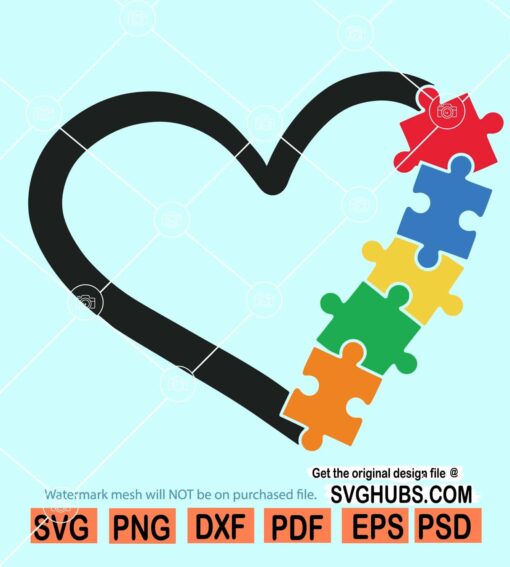 Autism heart SVG