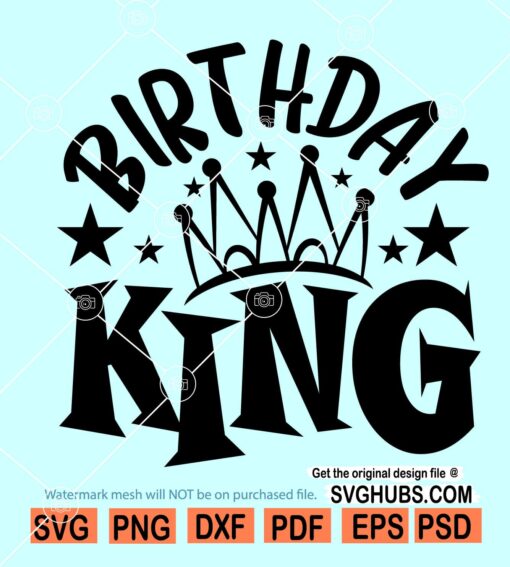 Birthday king SVG
