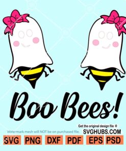 Boo bees breast cancer svg