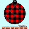 Buffallo plaid christmas svg